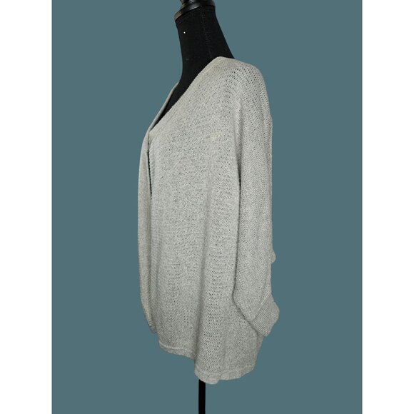 2/$35-Madewell Womens Gray Open Front Cardigan Sweater XS Soft Knit OVERSIZED - Picture 5 of 8